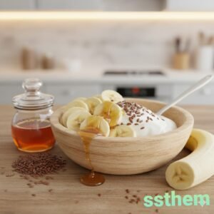 Banana Honey Bowl for Gut Healing کیلا شہد باؤل برائے معدہ بحالی