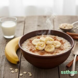 Banana Oats Stress-Relief Porridge کیلا اوٹس ہاضمہ و ذہنی سکون پورج
