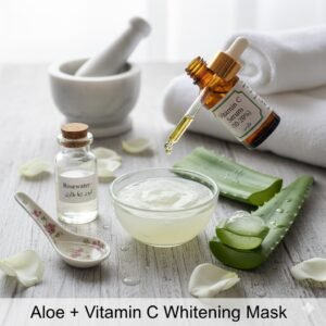 ریسیپی – ایلو + وٹامن سی وائٹننگ ماسک Recipe – Aloe + Vitamin C Whitening Mask